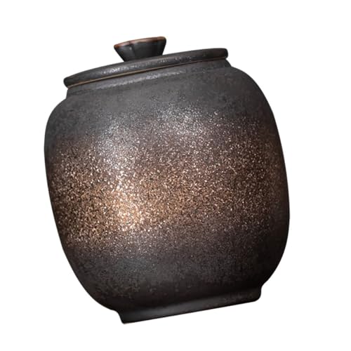 STOBOK Té Matcha - Latas de té de hojas sueltas, tarros de galletas con tapas, recipientes de almacenamiento para cocina, recipientes de café al vacío, recipientes selladores al vacío, latas de té a