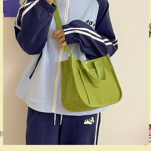 Womens Casual Messenger Bag Shoulder Bag Canvas Handbags Large Crossbody Bag4