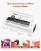 VEVOR Laminator Machine, Cold and Hot Laminator for Max A3 Paper Size, 1 min Quick Warm Thermal Laminator, 3-5 mil Thickness, Ideal for Home, Office, Business, or School Supplies, White + Grey