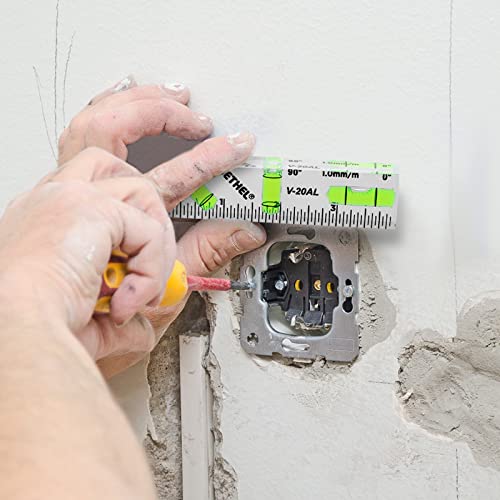 T-Type Level Shatterproof Cross Check Bubble Level Mini Bubble Level Two Directions Spirit Level Picture Hanging Levels Mark Measuring Instruments Layout Tools #TOP4