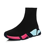 socken schuhe kinder  Herren Damen Mode Sliper Schuhe Unisex Leichte Atmungsaktive Sneakers Outdoor Turnschuhe Rot/Blau Size43