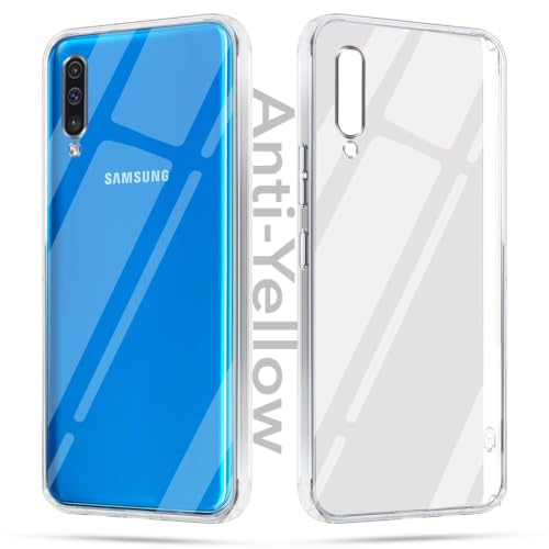 Image of Jkobi Lifetime Anti-Yellow Clear Back Case Cover for Samsung Galaxy A50 / Galaxy A50s (Sleek Hard Crystal | Shockproof and Camera Protection)