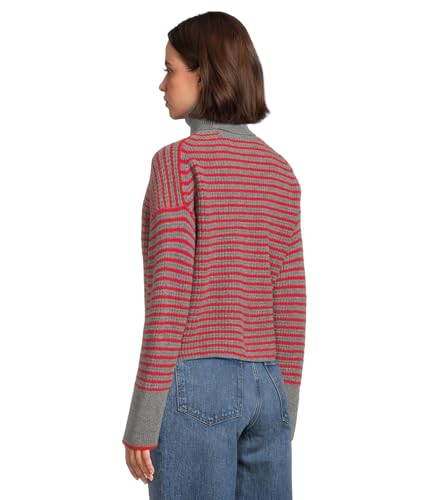 Madewell Women's Pine Wool Waffle Stripe Crew Neck3