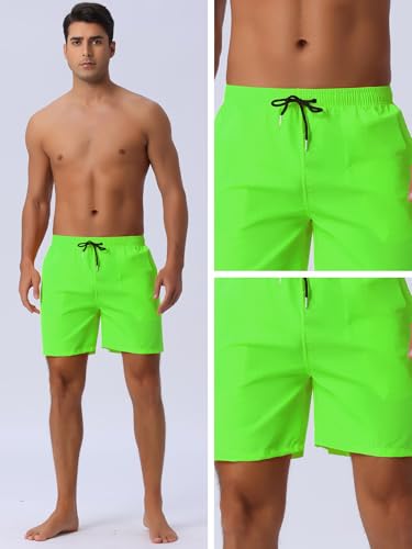 Men's Summer Colorful Elastic Waist Drawstring Surfing Board Shorts4