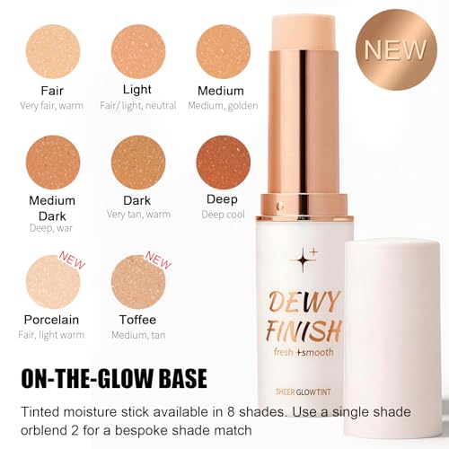 Image of HECI BEAUTY Skin Tint Foundation Stick, Balm to Cream Foundation with Light to Medium Coverage, Infused with Hydrating Ingredients, Porcelain, 0.25 oz