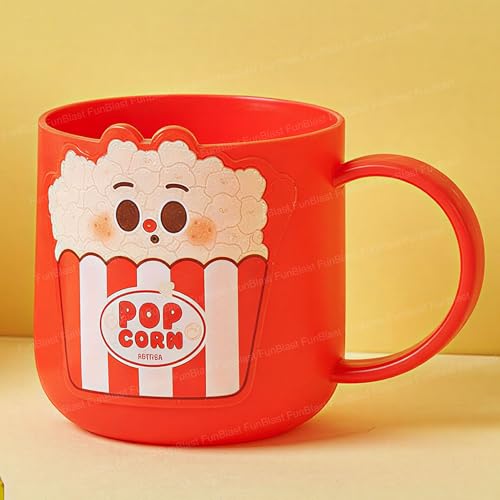 Image of FunBlast Milk Mug for Kids - 400 Ml; Unbreakable Mug for Kids, Milk Mugs for Kids Unbreakable - Milk Drinking Cup for Kids (Pop Corn)