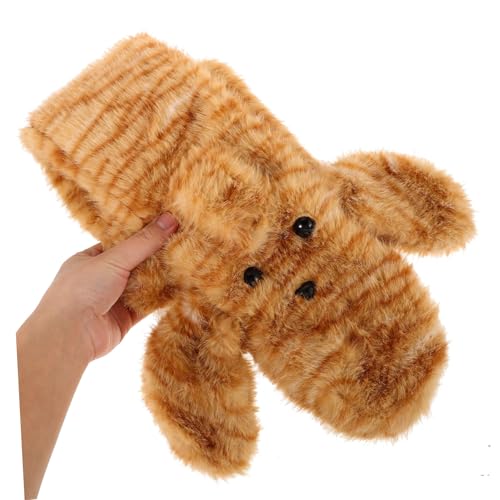 Beaupretty 1Set Fuzzy Plush Bucket Hat and Scarf Women Cute Cat Ears Design Winter Accessory Ear Protection Versatile Hat and Scarf3