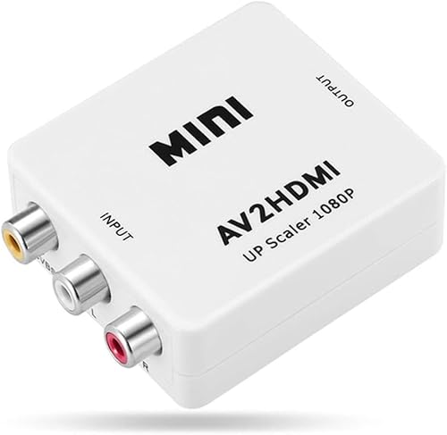 Adaptador Conversor AV RCA para HDMI Escalonamento Hardware Full HD Marca: Outros (Megamix)