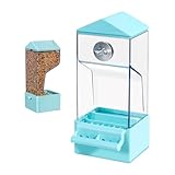 Mangeoire Oiseaux | Mangeoire Exterieure pour Perroquet - Conteneur Alimentaire Anti-Gaspillage Transparent pour Oiseaux,Pour Canaris, Cockatiels, Perruches, Moineaux,