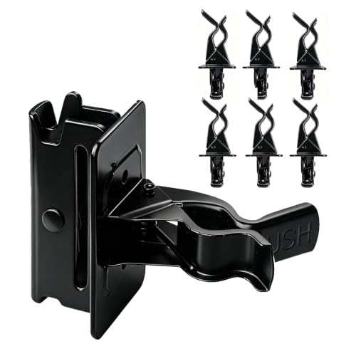 Porte-outils E-Track en acier zingué noir robuste supportant 18 kg max - 2