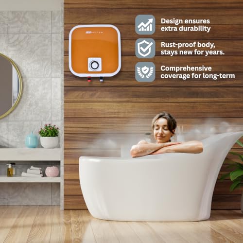 Image of Aulten 5 Star Rated 15L Storage Water Heater (2000W, Glassline Tank, Rust-Proof Body, 8 Bar Pressure, Triple Safety Protection)