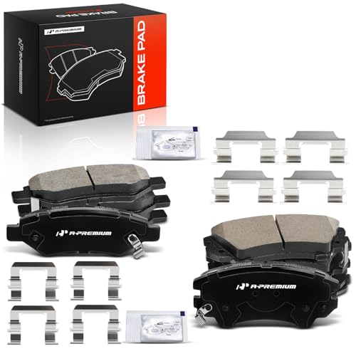 Copper Free Brake Information - 2023 Chevrolet Camaro 7 A-Premium Front and Rear Ceramic Brake Pads Set Compatible with Chevy Models - Camaro 2010 2011 2012 2013 2014 2015, with Hardware, 8-Pack