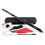 NUVOBand ヌーボバンド プラスチック製管楽器 完全防水仕様 フルート C調 FLUTE ブラック NB300FBK [ケース、ウォールハンガー、スワブ、運指表付属] 【国内正規品】