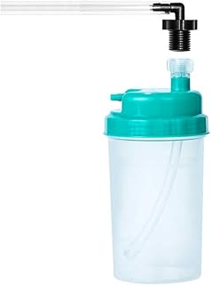 Oxygen Concentrator Humdifier Bottle with extra pipe and connector suitable for all types of oxygen concentrator machines, 500 ml bottle