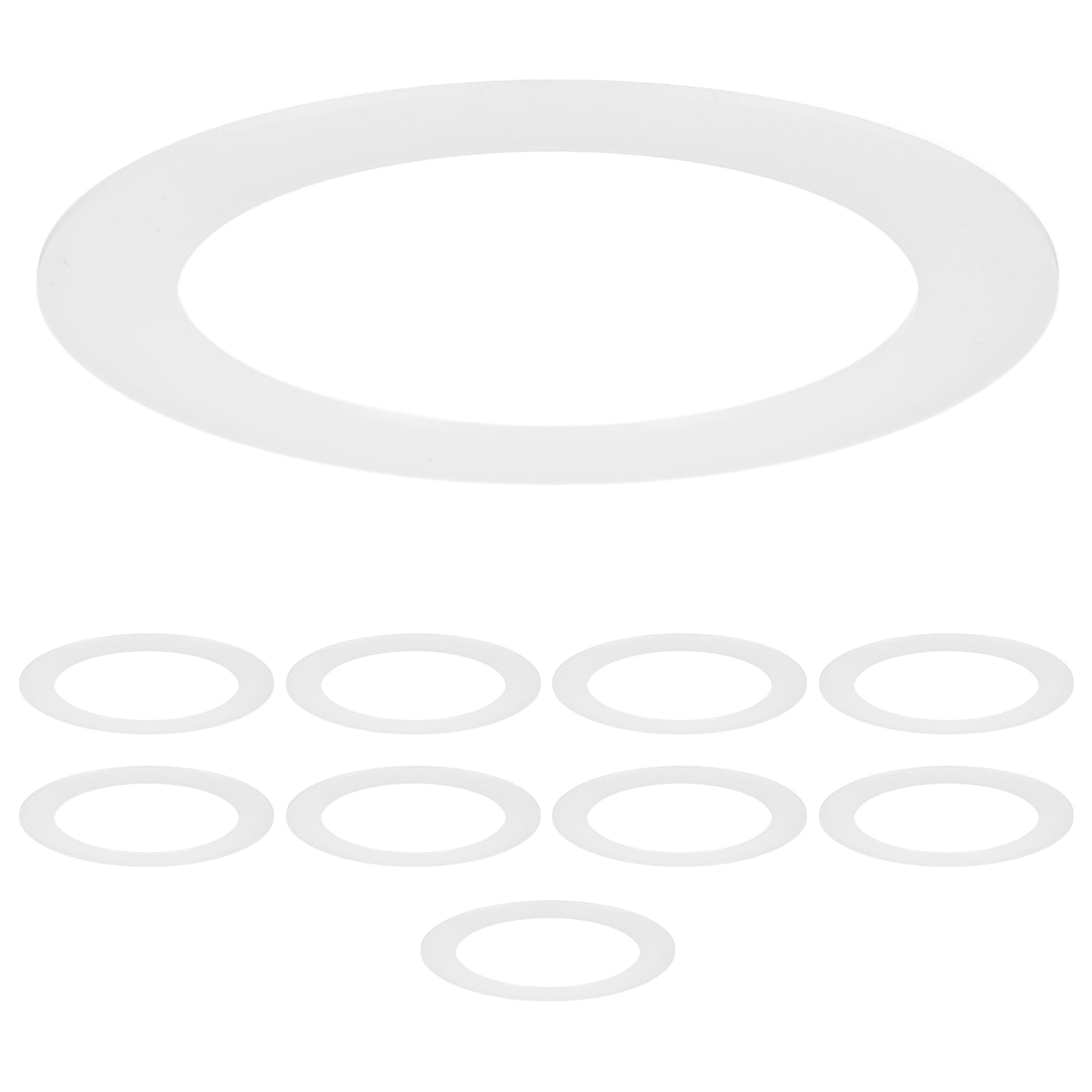 VIAPUICE Recessed Light Trim Ring for ID 92mm OD 127mm 10Pcs, White