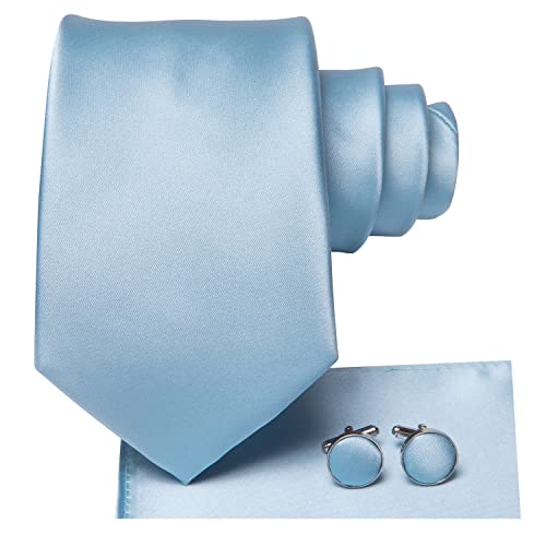 Image of Dubulle Mens Paisley Floral Silk Tie for Men Striped Necktie and Pocket Square Cufflinks Set Wedding Business