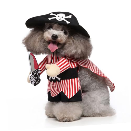 Disfraz divertido para perros y gatos Mikikit, talla S miniatura 3