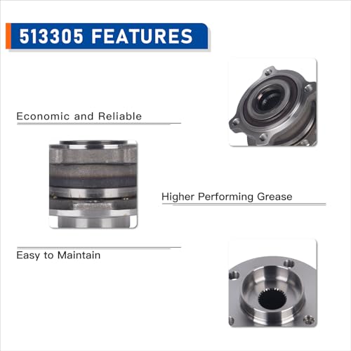 PAROD 513305 Front Wheel Bearing and Hub Assembly Fit for BMW X5 2007-2018, X6 2008-2018 by PAROD - Image 5