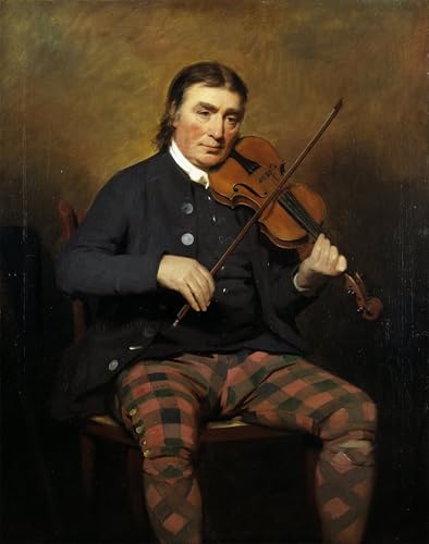 Lienzo decorativo Niel Gow de Henry Raeburn, arte clásico de 60x90cm para inspirar tu hogar