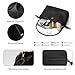 MUHUASHI Drawstring Hobo Purse for Women Trendy Bucket Shoulder Bag With Top Chain Handle And Long Crossbody Strap (A-Black)