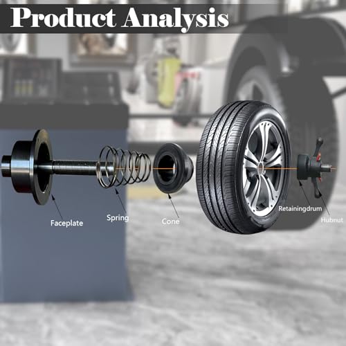 Image of 4 Pcs Universal Wheel Balancer Standard Taper Cone Set - 40mm Shaft- #45 Carbon Steel
