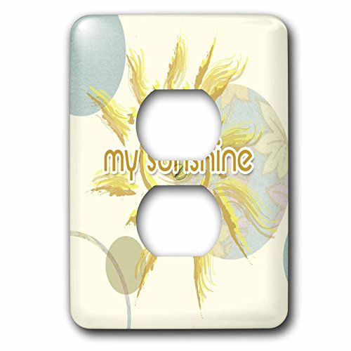 Cache-prise double 3dRose Sun You Are My Sunshine art