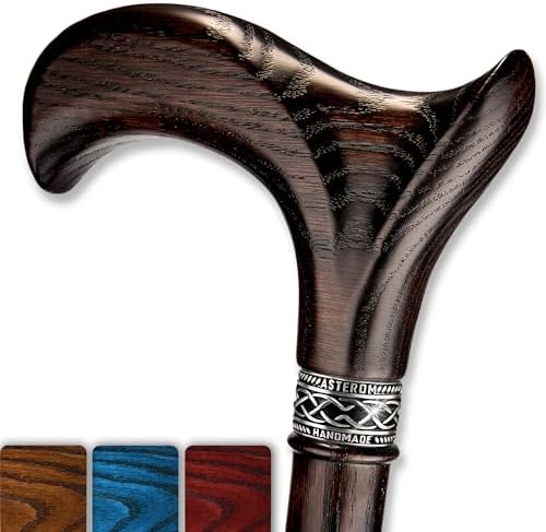 Asterom Walking Cane - Handmade, Ergonomic, Wooden - Canes for Me...