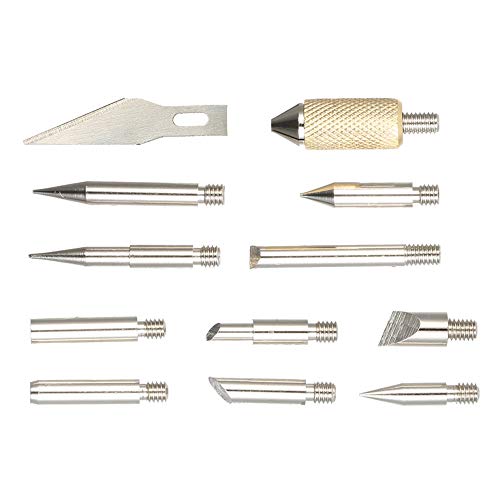 Gecheer 35 PCS Ferramenta de Pirografia Escultura Portátil Multi-Função de Aquecimento Interno Tempr