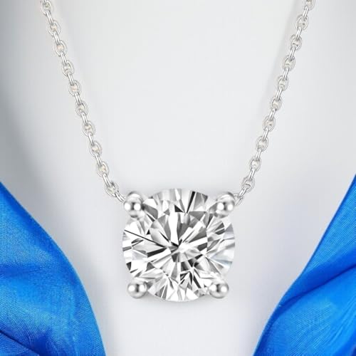 Image of Nilu's Collection Rose Gold Plated Solitaire Pendant Necklace with Round Cut American Diamond For Women And Girls | Anti-Tarnish | Anti-Allergy |Office Wear | Gifting