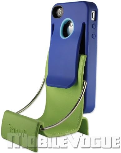 Reiko BPC-IPHONE4SNV Durable Belt Clip-Style Holster Case for iPhone 4/4S - 1 Pack - Retail Packaging - Navy