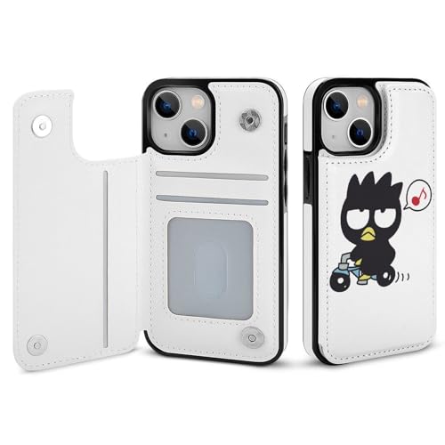 iPhone16 Pro用ケース 手帳型 バッドばつ丸 【全機種対応】 アイフォン16 Pro用ケース スマホケース 財布型 PUレザー おしゃれ 背面カード収納 スタンド機能 携帯カバー 耐衝撃