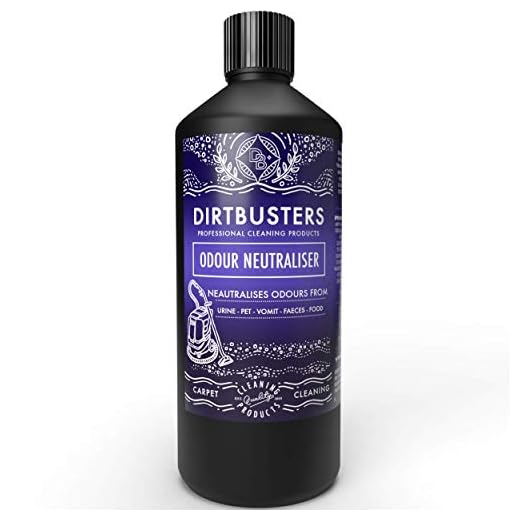Dirtbusters Limpiador Enzimático Neutraliza, Elimina Malos Olores de Orina, Heces, Vómitos de Mascotas. Para Tapicería y Suelos. Fórmula Concentrada y Desodorizante, Esencia Floral. 1 Litro