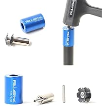 Bike Fork Star Nut Setting Tool Kit, Bicycle Fork Repair Installer Tool with 1 Bicycle Star Nut and Spare Positioning Screw for 1 1/8 inch Tube