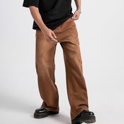 Men's Baggy Jean Vintage Hip Hop Jeans Causal Dance Skateboard Denim Pants2