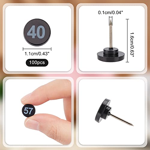 NBEADS 100pz Puntine a Pressione Numerate, Puntine...