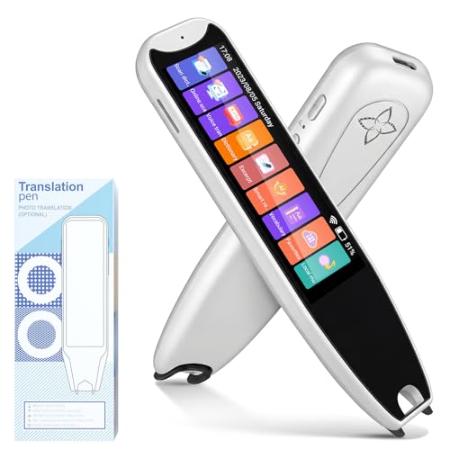 Scan Reader Pen 134 Languages Scan Translator Pen 2.99in Touchscreen Portable Smart Reading Pen for Dyslexia Supports Speech & Scan to Text Offline Scanner Translator for Business Students
