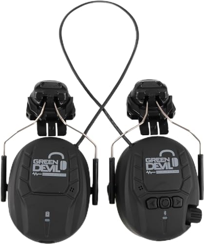 GREEN DEVIL Shield LD HM Aktiver Gehörschutz - elektronischer Gehörschützer Zubehör passend für Helme EN352-konforme SNR 32dB mit Bluetooth 5.3 Technologie Integriertes Mikrofon