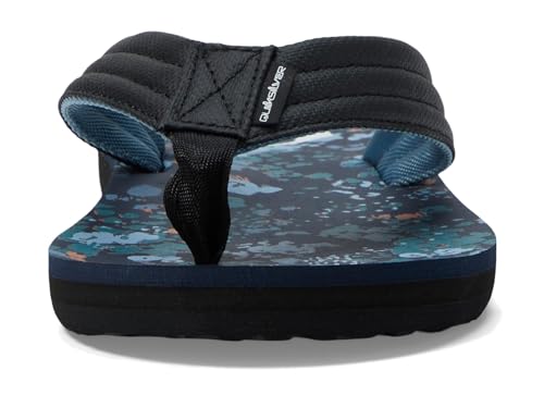 Image of Quiksilver mens Quiksilver Men's Carver Print 3 Point Flip Flop Athletic Sandal