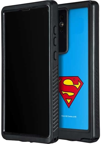 Miniatura 2 de Skinit Waterproof Phone Case Compatible with Samsung Galaxy S22 Ultra - Officially Licensed Warner Bros Superman Official Logo Design Blue