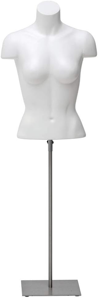Mannequin Bust with Metal Stand, Female