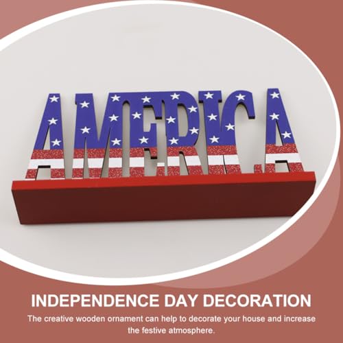 Decoración dormitorio con alfabeto inglés de madera PRETYZOOM 5