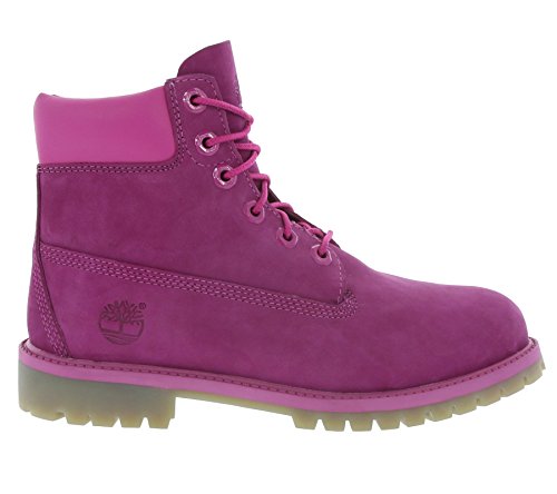 Image of Timberland Kid's 6-Inch Premium Waterproof Boot, Pink, 6.5 M US Big Kid