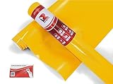 Avery Dennison SW900 235-O Gloss Yellow Supreme Wrapping Film Vinyl Vehicle Car Wrap Sheet Roll - (12' x 60' w/Application Card)