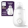 Philips Avent Premium Fast Bottle Warmer, with Smart Temperature Control, Water Bath Technology, Automatic Shut-off, Model SCF358