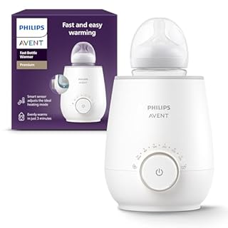Philips Avent Premium Fast Bottle Warmer, with Smart Temperature Control, Water Bath Technology, Automatic Shut-off, Model SCF358
