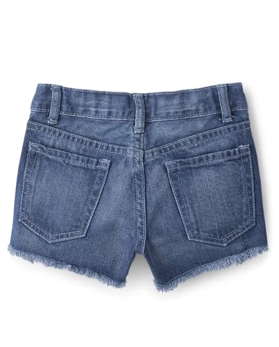 Image of The Children's Place Girls Denim Shortie Shorts
