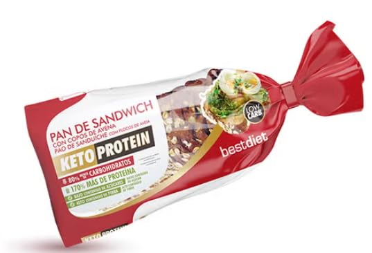 Pan de Sandwich con Copos de Avena, Bajo en Carbohidratos, Alto en Proteína, 365 g. Pack de 2