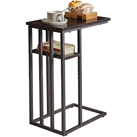 IBUYKE C Shaped End Table for Living Room Cover