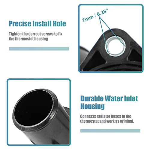 X Autohaux Engine Coolant Thermostat Housing Assembly For Lexus Gs300 Gs350 Is250 Is300 Is350 Rc300 Rc350 143-0879 1430879 49408 1603131020 #TOP4