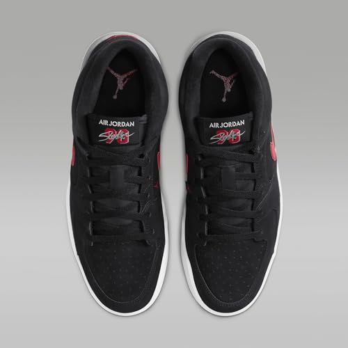 Image of Jordan Stadium 90 Men's Shoes (FZ4184-010, Black /White /Cement Grey /Fire Red) Size 17